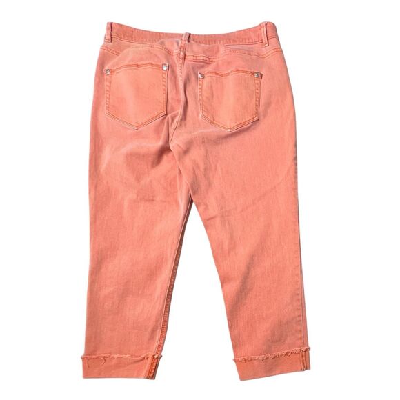 J. Jill Authentic Fit Cropped Petite Jeans sz 8P Light Orange Casual Coastal - Picture 10 of 11
